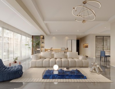 现代客餐厅3D模型下载